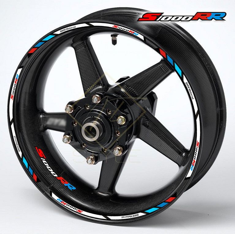BMW S1000RR M Sport wheel decals – 20pcs rim stickers for black wheels