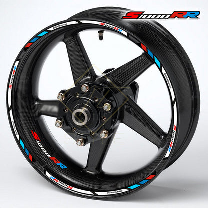 BMW S1000RR M Sport wheel decals – 20pcs rim stickers for black wheels