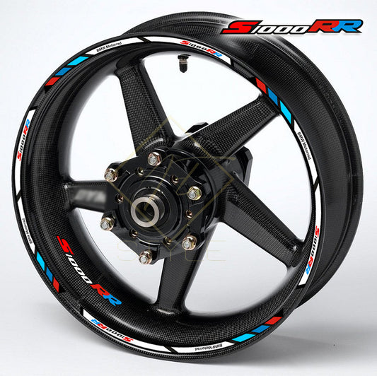 BMW S1000RR M Sport wheel decals – 20pcs rim stickers for black wheels