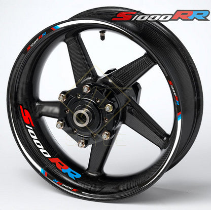 BMW S1000RR wheel decals – 16pcs rim stickers for 17" black wheels