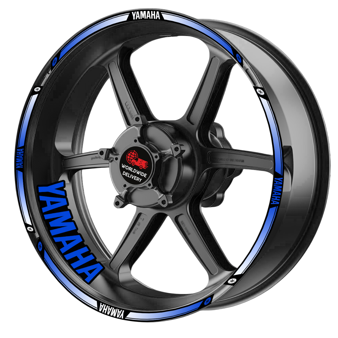 Yamaha YZF R-Series & MT Wheel Decals | Rim Stripes Stickers for Motorcycles
