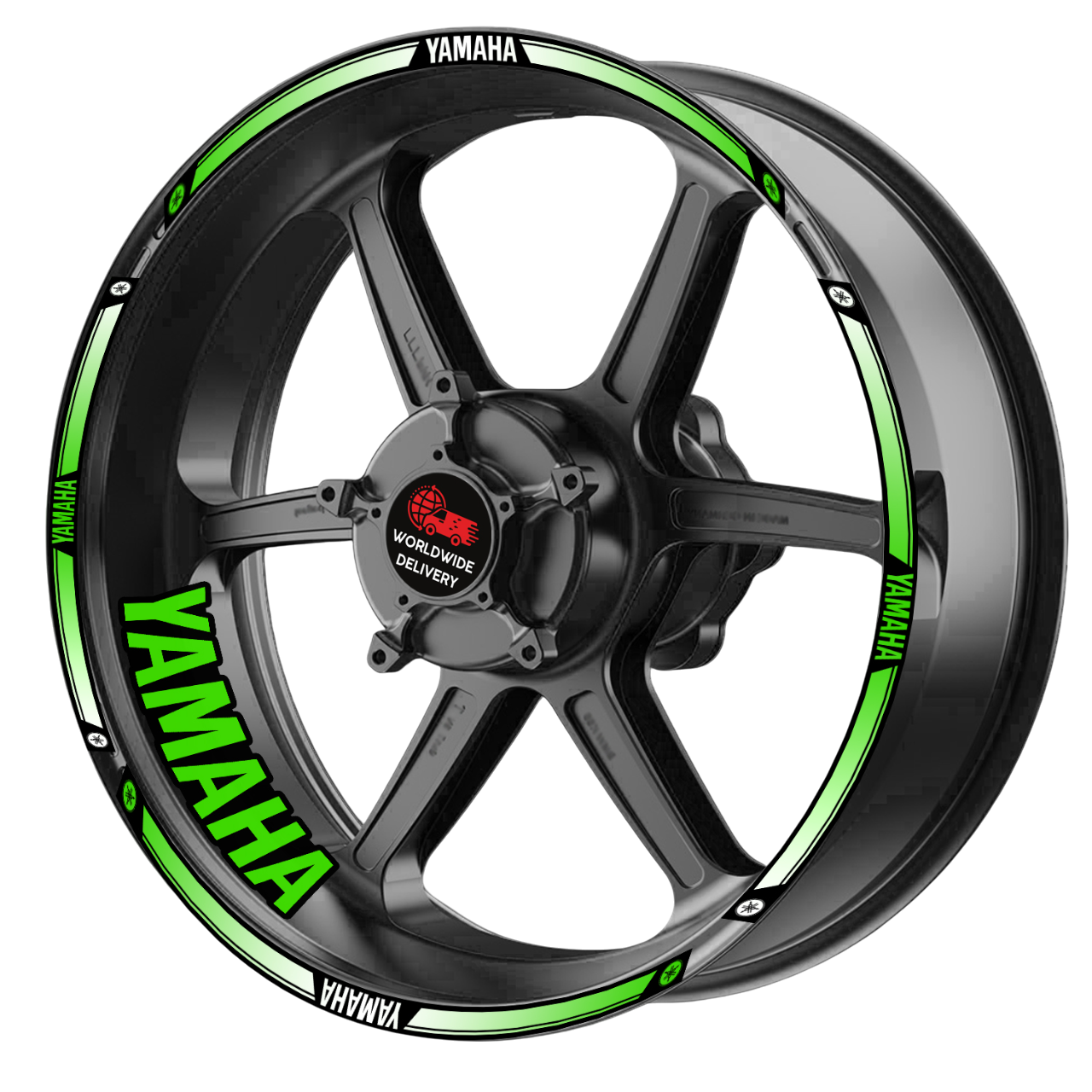 Yamaha YZF R-Series & MT Wheel Decals | Rim Stripes Stickers for Motorcycles