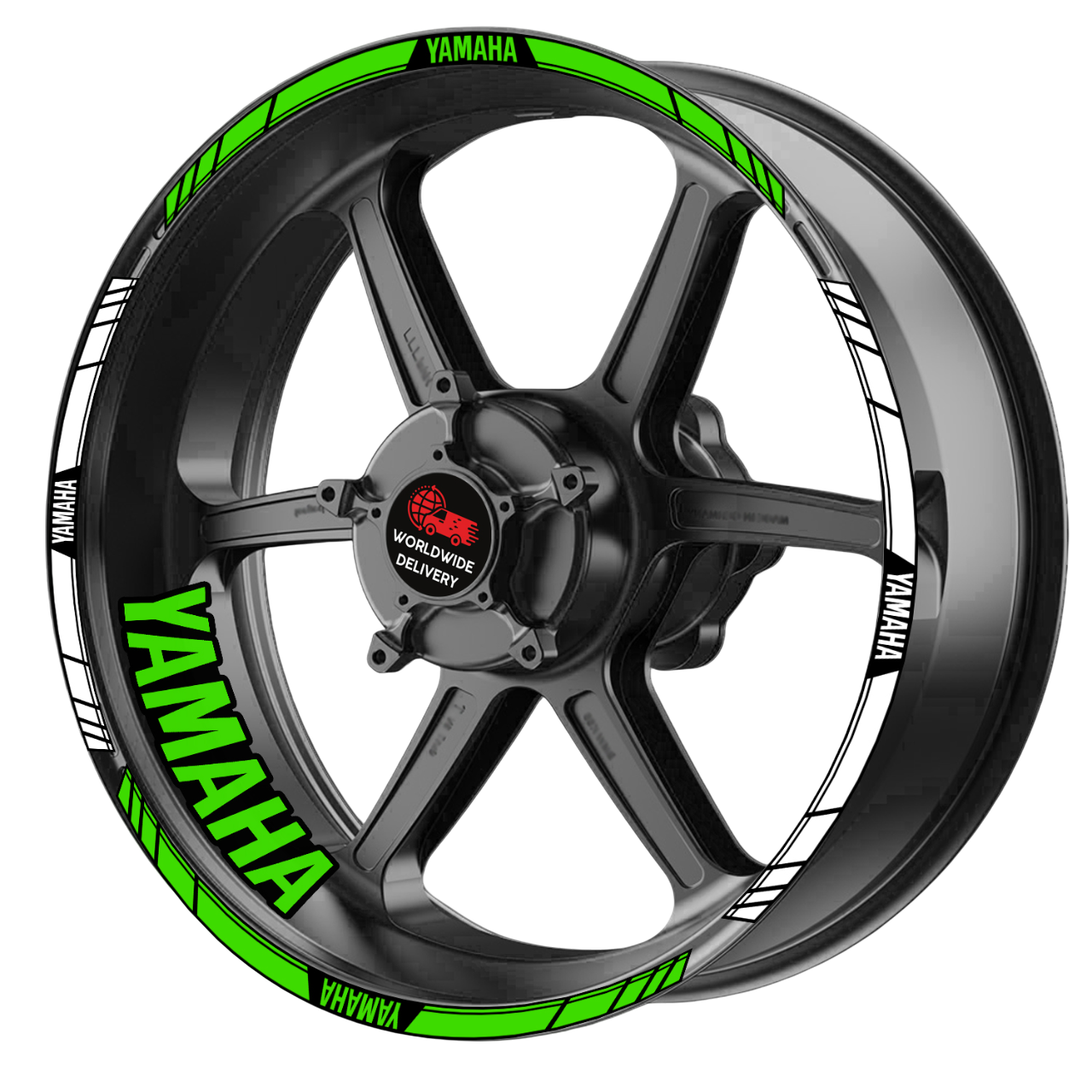 Yamaha YZF R-Series & MT Wheel Decals | Rim Stripes Stickers for Motorcycles