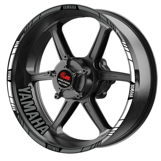 Yamaha YZF R-Series & MT Wheel Decals | Rim Stripes Stickers for Motorcycles