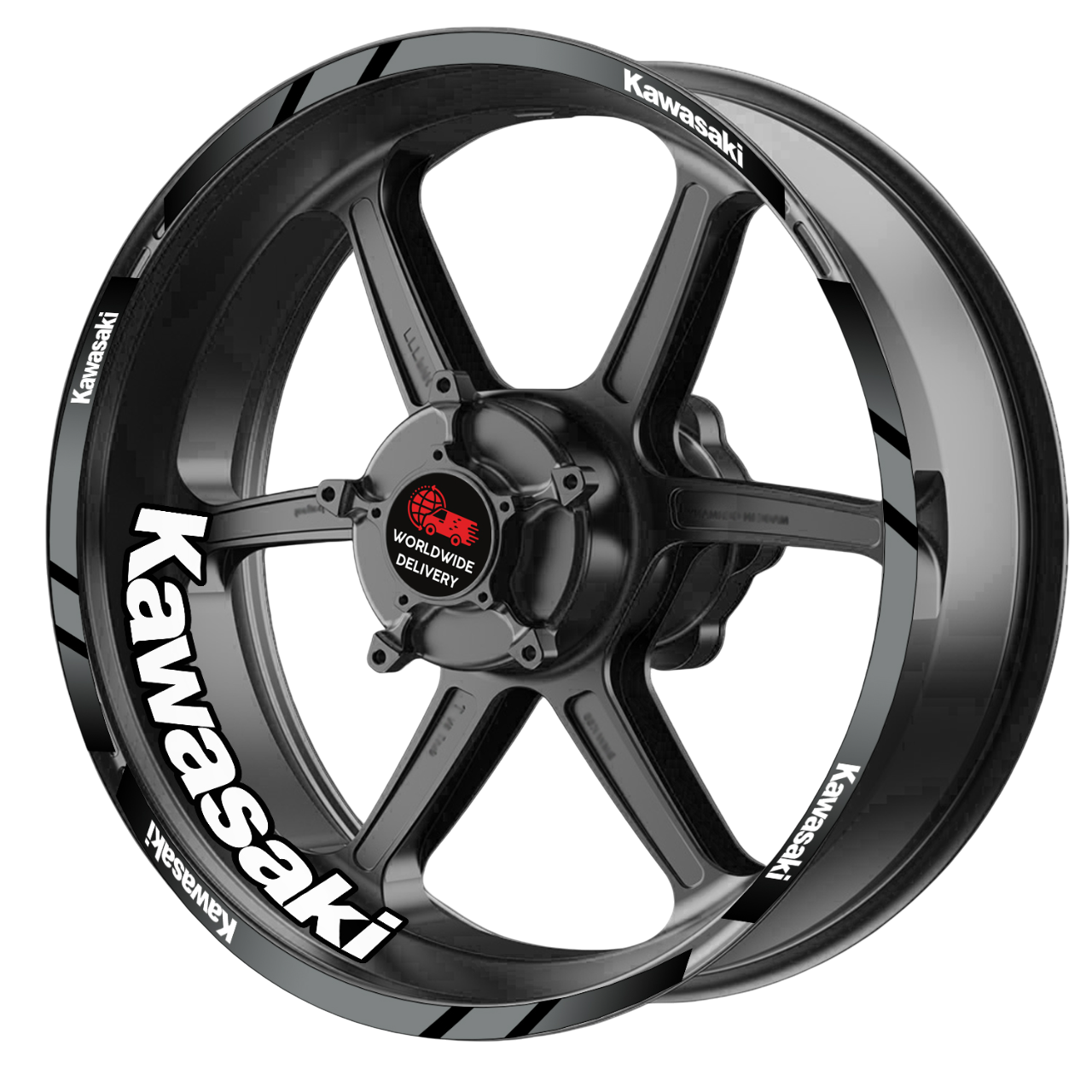Kawasaki Ninja Wheel Decals | Rim Stickers for H2, H2R, ZX-6R 636, ZX-10R, 400