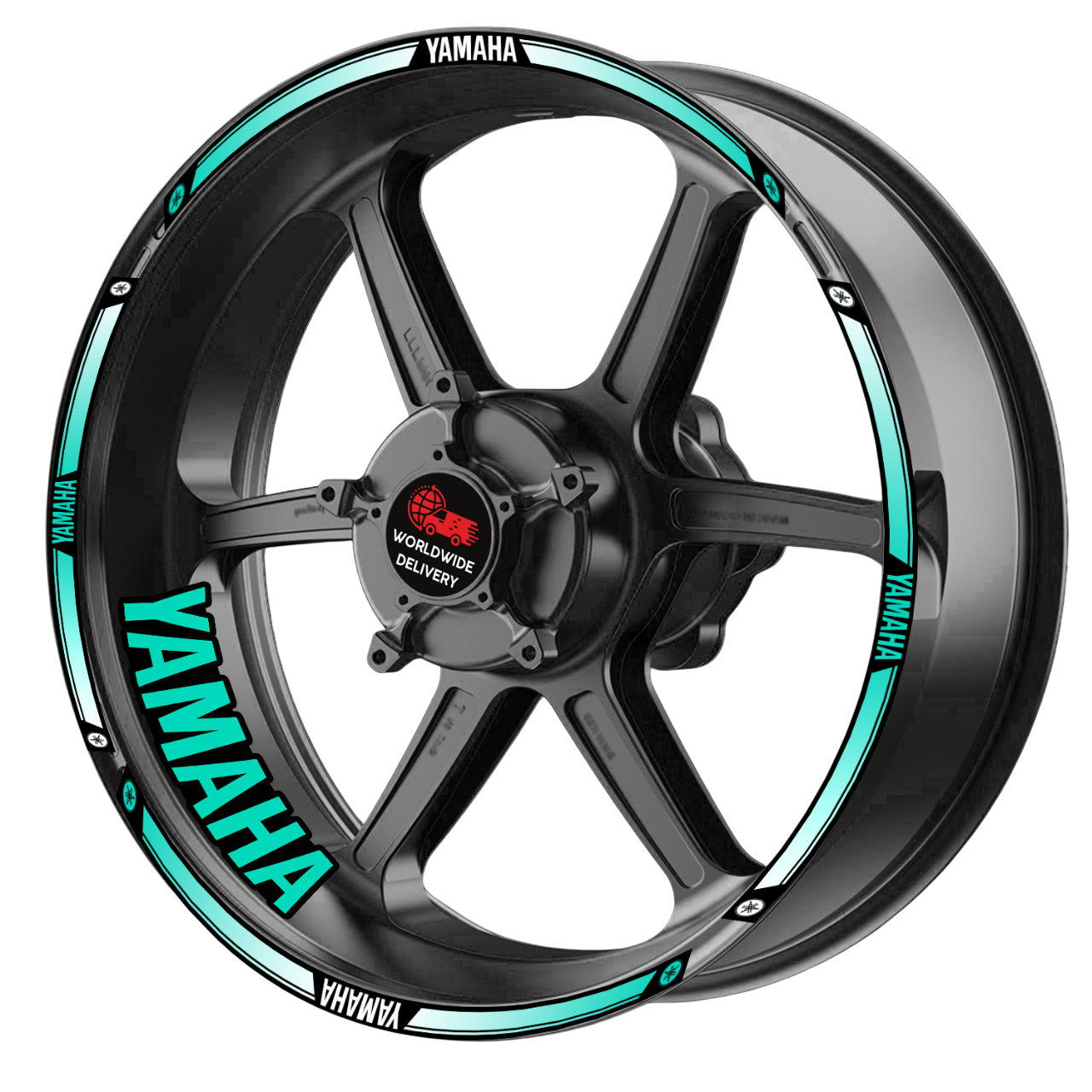 Yamaha YZF R-Series & MT Wheel Decals | Rim Stripes Stickers for Motorcycles