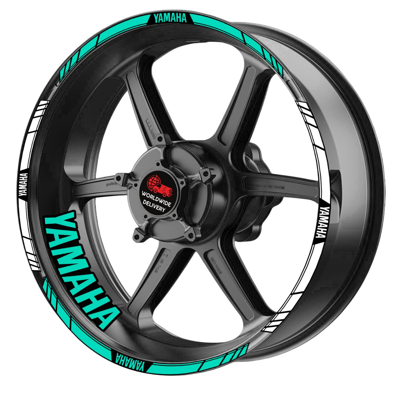 Yamaha YZF R-Series & MT Wheel Decals | Rim Stripes Stickers for Motorcycles