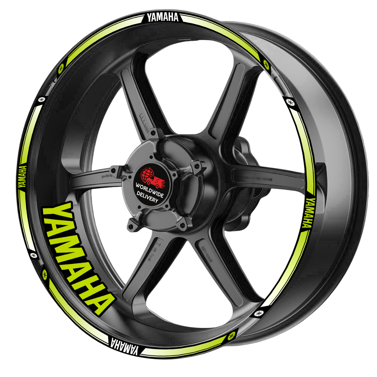 Yamaha YZF R-Series & MT Wheel Decals | Rim Stripes Stickers for Motorcycles