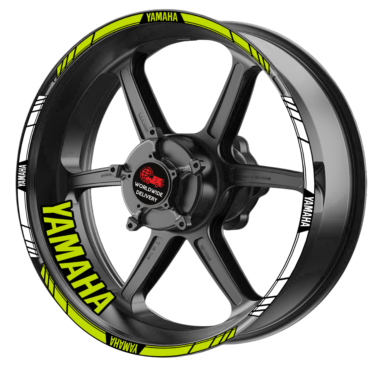 Yamaha YZF R-Series & MT Wheel Decals | Rim Stripes Stickers for Motorcycles