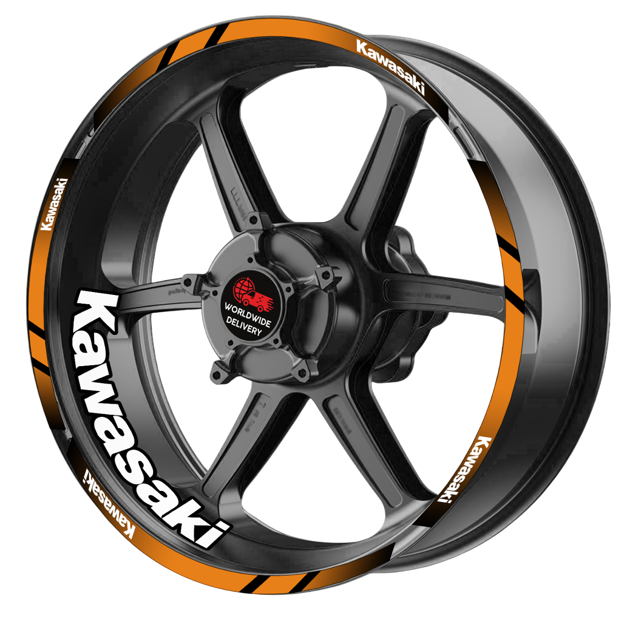 Kawasaki Ninja Wheel Decals | Rim Stickers for H2, H2R, ZX-6R 636, ZX-10R, 400