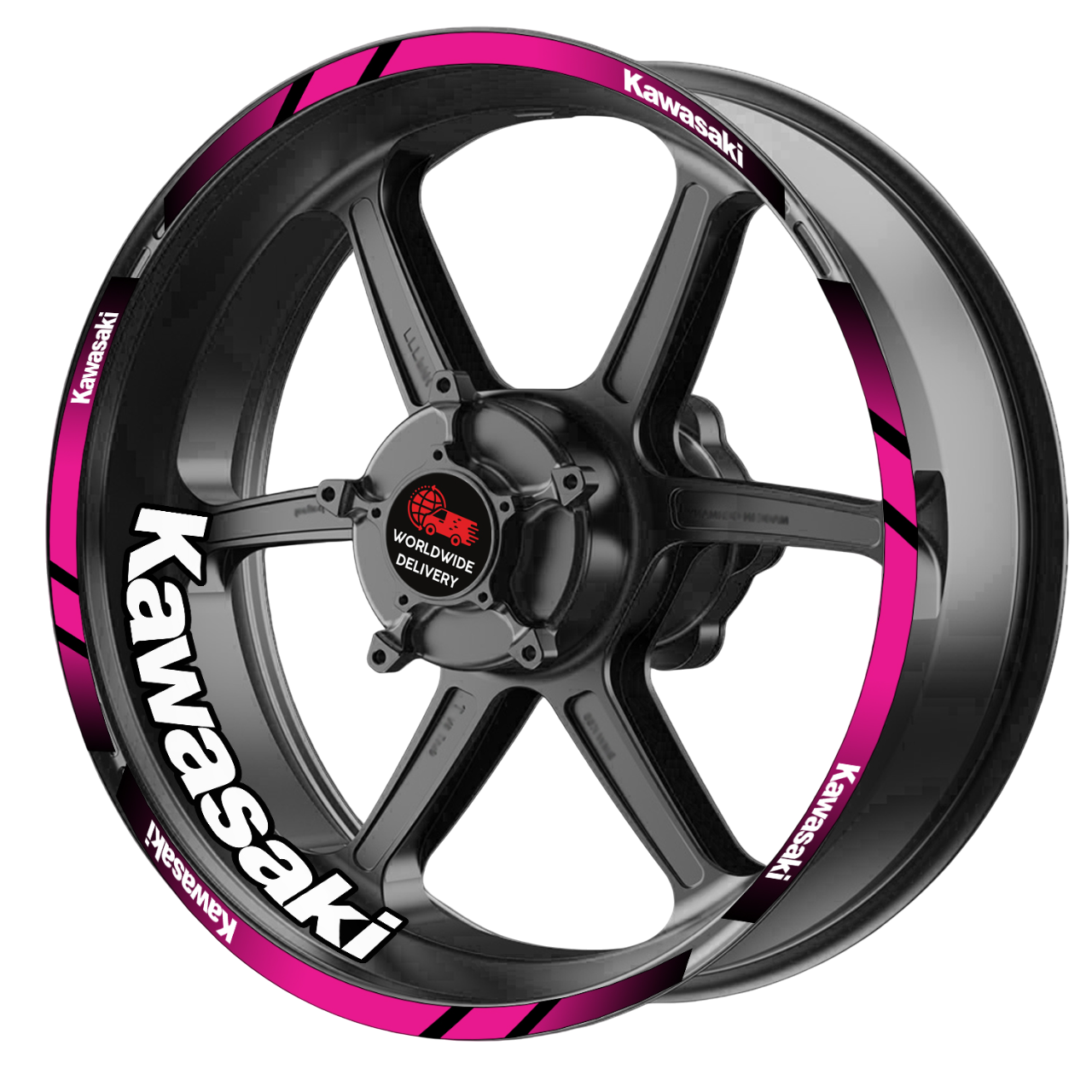 Kawasaki Ninja Wheel Decals | Rim Stickers for H2, H2R, ZX-6R 636, ZX-10R, 400