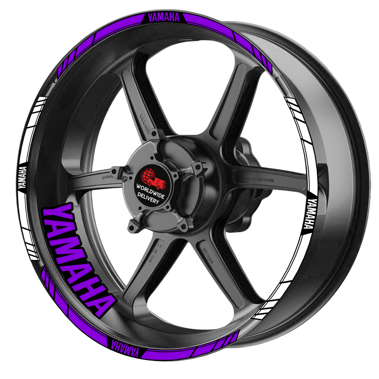 Yamaha YZF R-Series & MT Wheel Decals | Rim Stripes Stickers for Motorcycles
