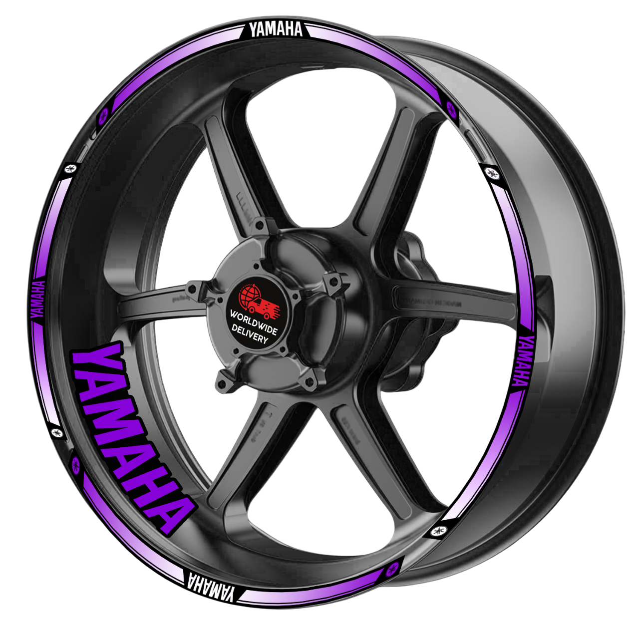 Yamaha YZF R-Series & MT Wheel Decals | Rim Stripes Stickers for Motorcycles