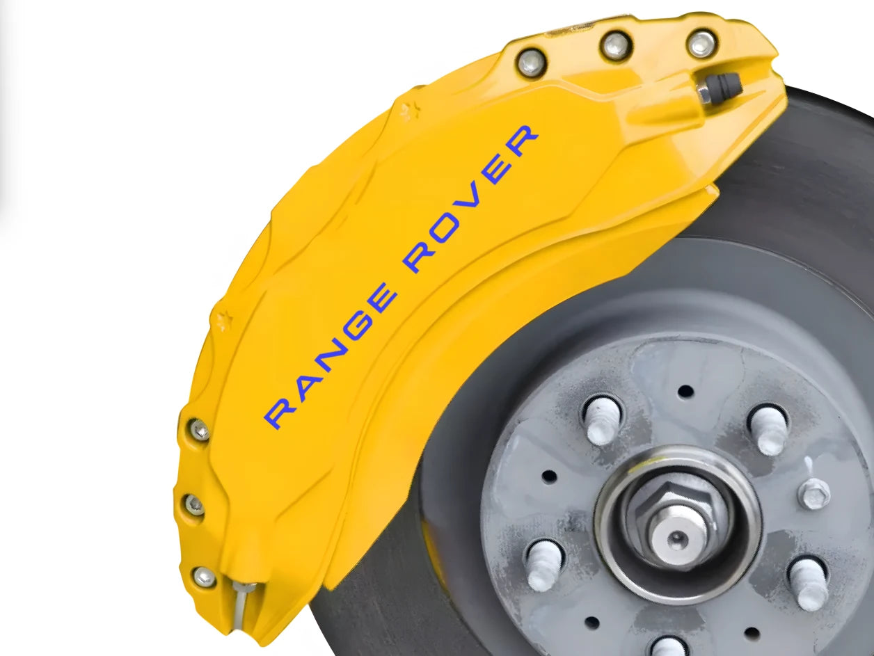 Range Rover brake caliper stickers – heat-resistant vinyl decals blue