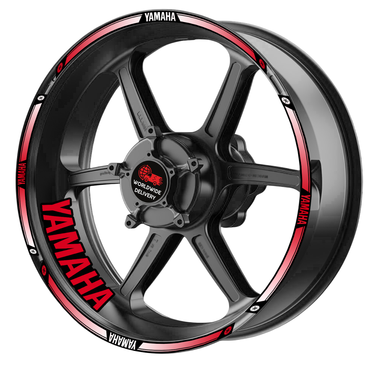 Yamaha YZF R-Series & MT Wheel Decals | Rim Stripes Stickers for Motorcycles
