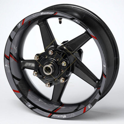 Suzuki Hayabusa wheel decals – 36pcs rim stickers kit for universal wheels