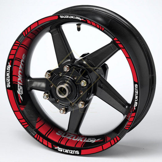 Suzuki SV650 motorcycle wheel decals – 36-piece rim, inner, and fairing stickers, professional quality, mirrored graphics