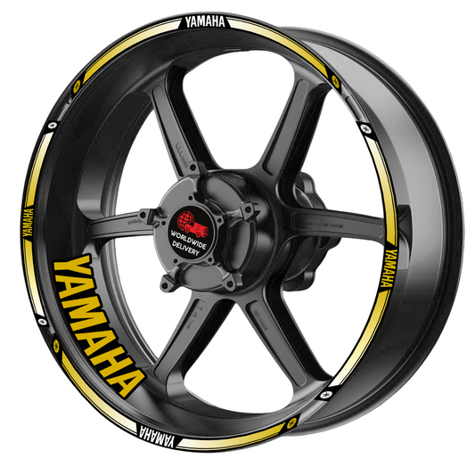 Yamaha YZF R-Series & MT Wheel Decals | Rim Stripes Stickers for Motorcycles