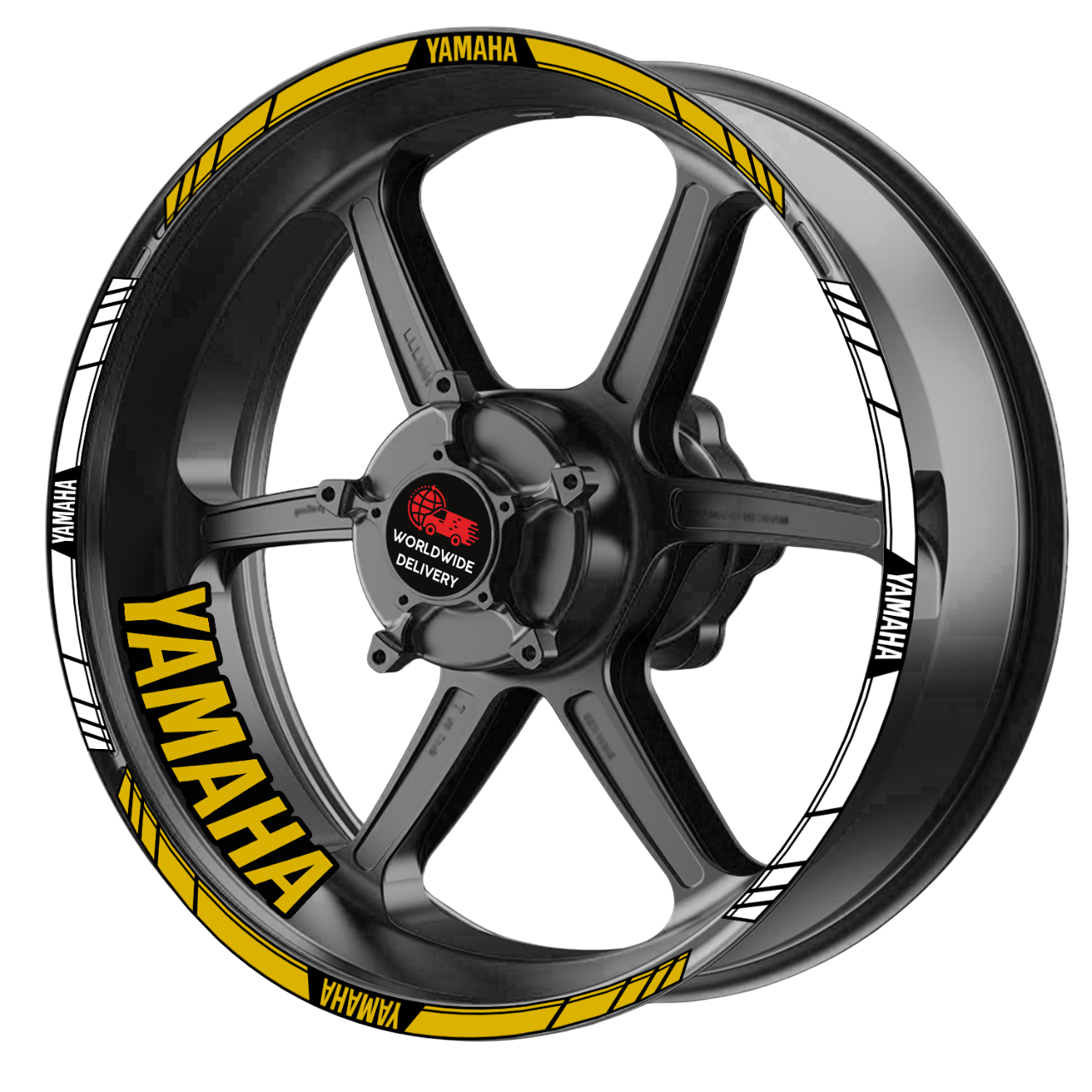 Yamaha YZF R-Series & MT Wheel Decals | Rim Stripes Stickers for Motorcycles