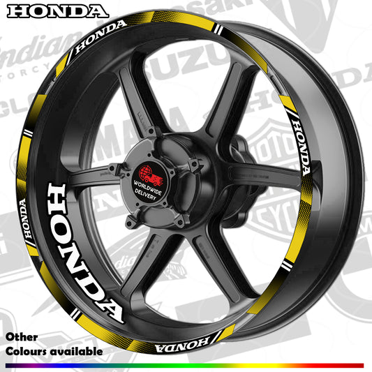 Honda CBR Wheel Decals | Motorcycle Rim Stickers HRC for Fireblade